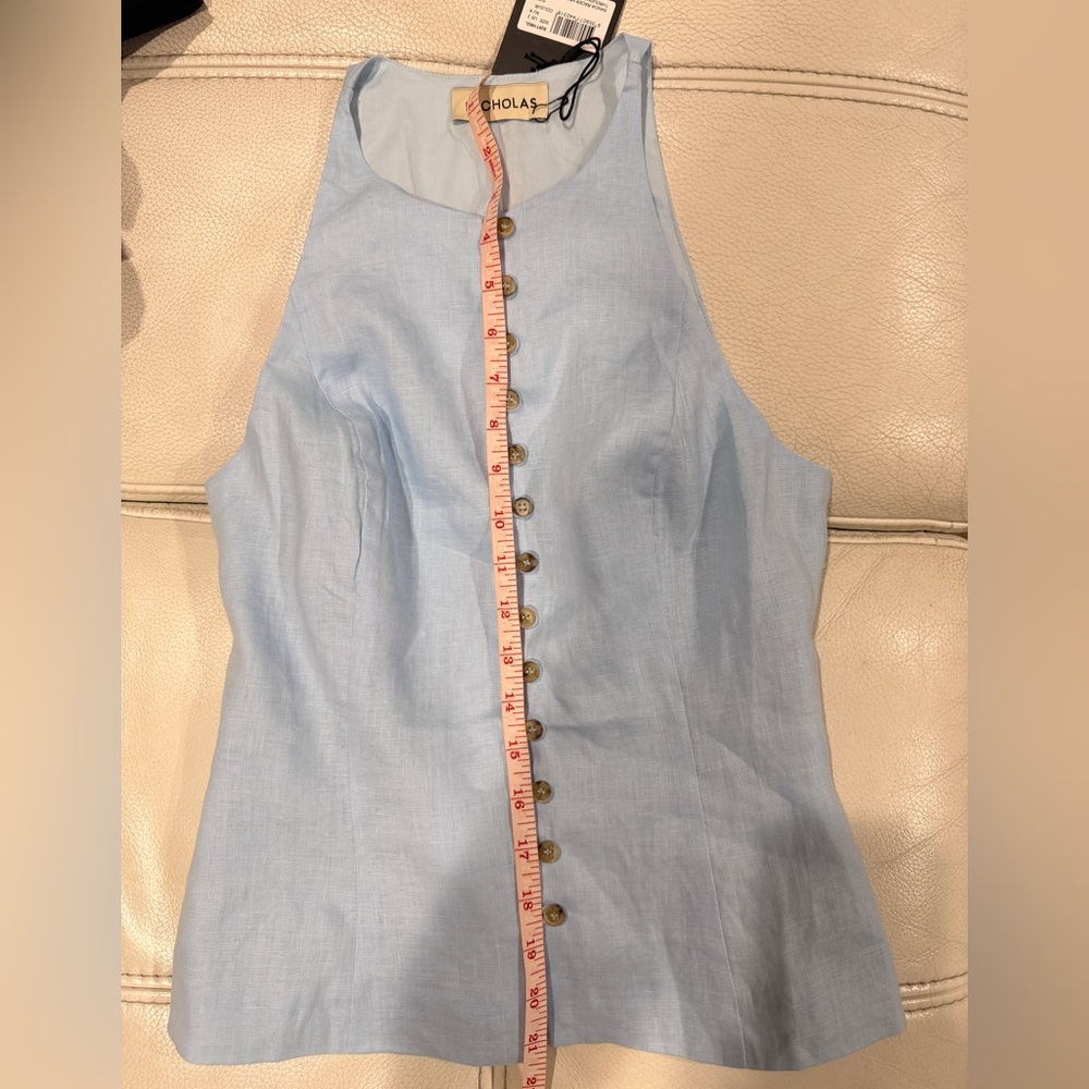 NWT NICHOLAS THE LABEL Sky Blue Sancia Top in sz. 2 - Picture 13 of 16